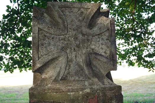 cross on the old cemetery