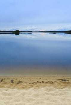 Lake landscape from Tiilikka national park, Finland