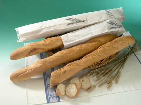 Baguettes on the table