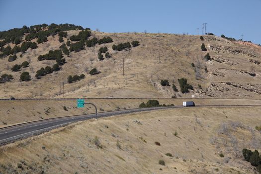 Truck climbs remote Utah hills