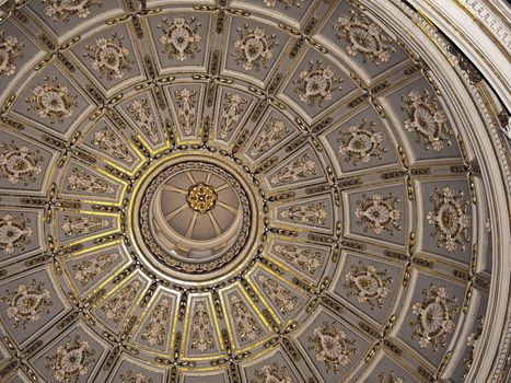 The beautiful dome interior of the Parish church of Zurrieq in Malta, dedicated to patron saint St Catherine of Alexandria