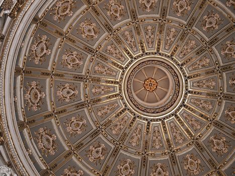 The beautiful dome interior of the Parish church of Zurrieq in Malta, dedicated to patron saint St Catherine of Alexandria