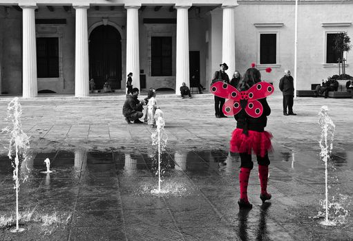 VALLETTA, MALTA - FEB 13 - Scenes and moments from the International Carnival of Malta on Saturday February 13th 2010