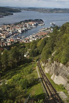 View from mount Fløyen!