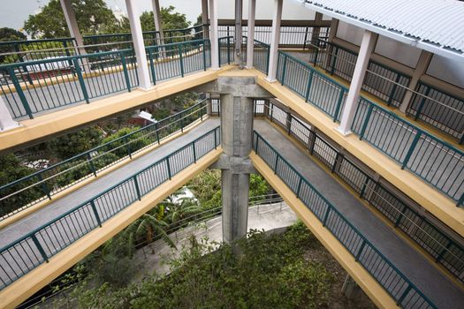 an overpass specially for the wheelchair people