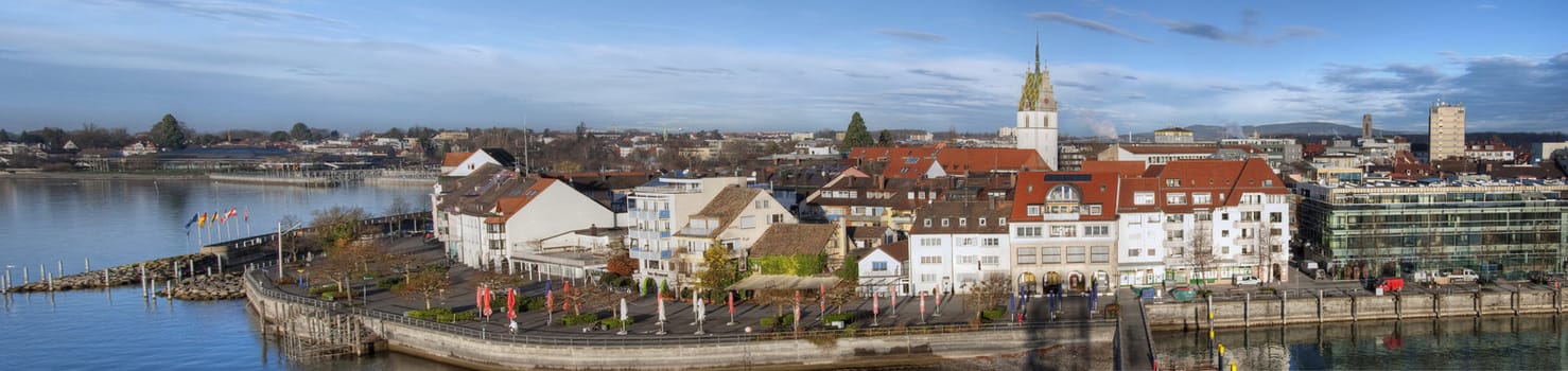 Detail of Friedrichshafen, a small town in Southern Germany