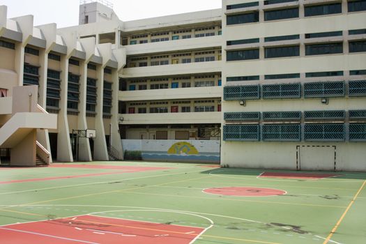 It is a shot of empty school