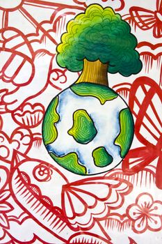 It is a draw to show a concept ,save the world