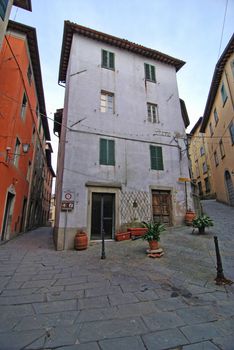 Detail of Barga, a small Town in the province of Lucca, Italy