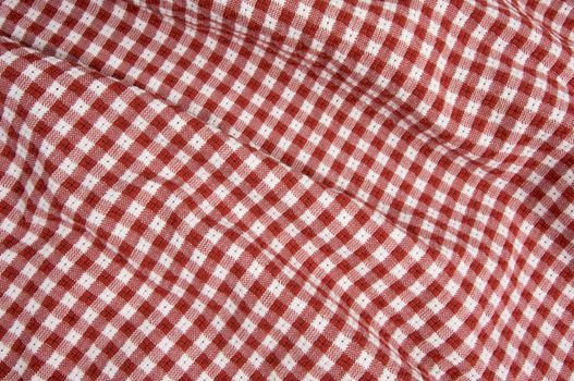 Red and White Checkered Picnic Blanket Detail