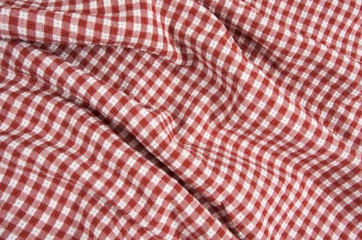 Red and White Checkered Picnic Blanket Detail