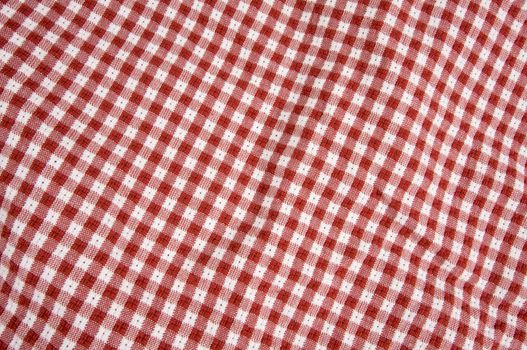Red and White Checkered Picnic Blanket Detail