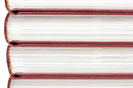 Stack of Books Isolated on a White Background.