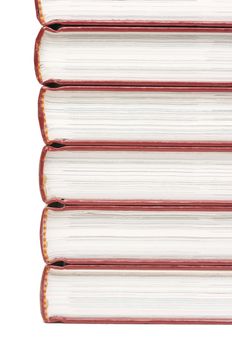 Stack of Books Isolated on a White Background.