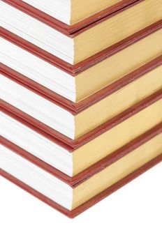 Stack of Books Isolated on a White Background.