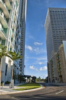 Miami, Florida, on a Hot and Sunny Spring Morning