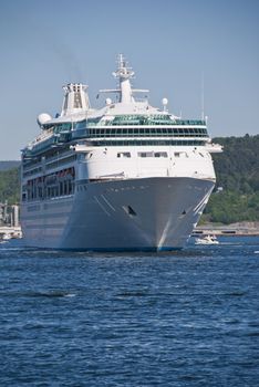 Cruise Ship in the port of Oslo, Norway
