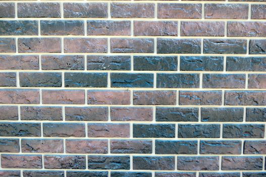 old-style wall of decorative bricks