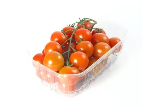 Ripe red tomatoes on  white background (500g)