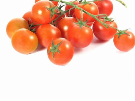 Ripe red tomatoes on  white background (500g)