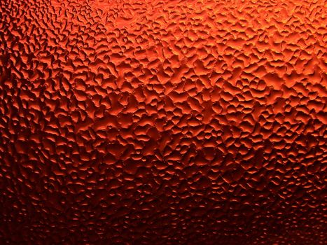 Series of the dripped glass. Orange colour