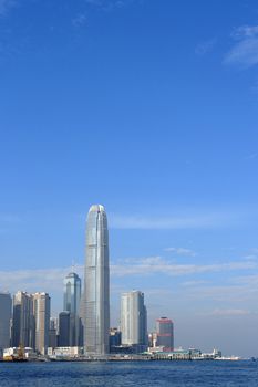 Hong Kong island with the International Finance Centre