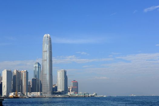 Hong Kong island with the International Finance Centre