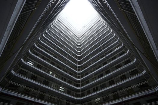 Hong Kong public housing apartment block