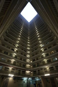 Hong Kong public housing apartment block