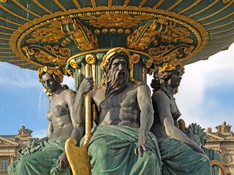 Image of the fountain in Concorde Square in Paris