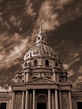 View of the dome of the Chapel of Invalides