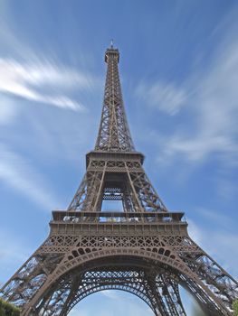 View of the The Eiffel Tower in Paris