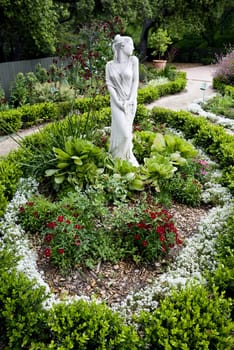 Female Statue in a garden