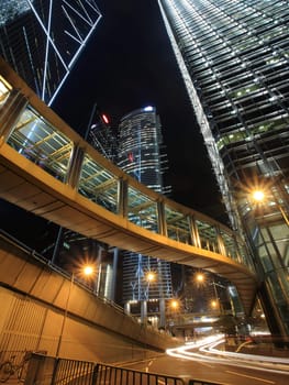 traffic through downtown in Hong kong