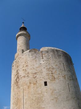The tower of Constance in provence city of Aigues-Mortes
