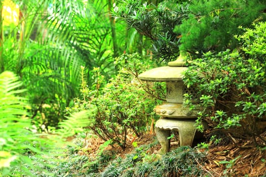 corner in a chinese style garden