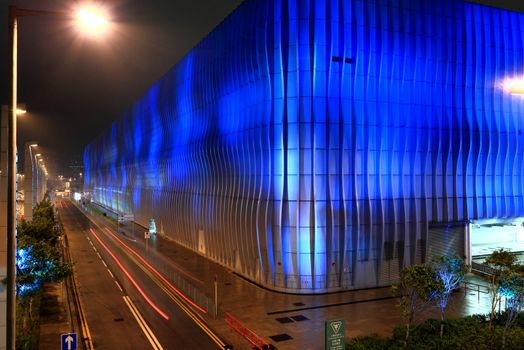 modern building at night