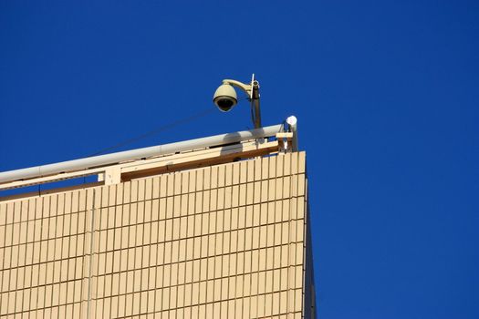 cctv on the top of building