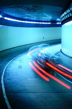 street racing car blurred background