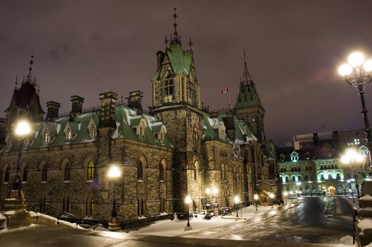 One of the pavilions of the Ottawa parlement in Canada