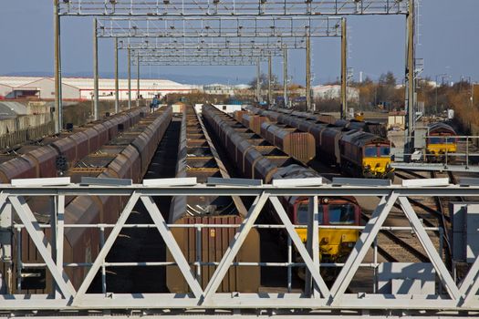 Coal trains sidings at the Avonmouth depot