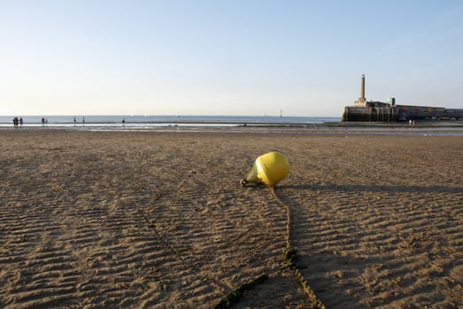 A view from Margate  beach in the late afternoon