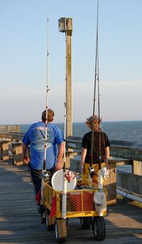 Boys going fishing