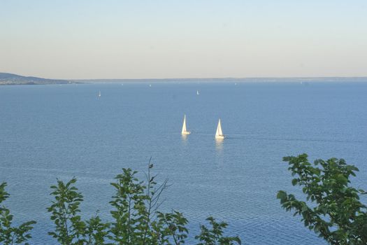 Sailing boats on Balaton.