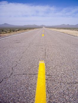 All alone on this deserted desert highway