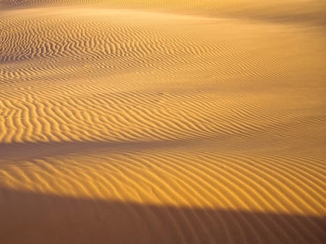 Sand patterns with light and shadow Utah USA