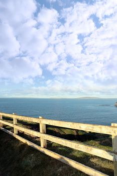 winters view at ballybunion cliffside walk with atlantic view