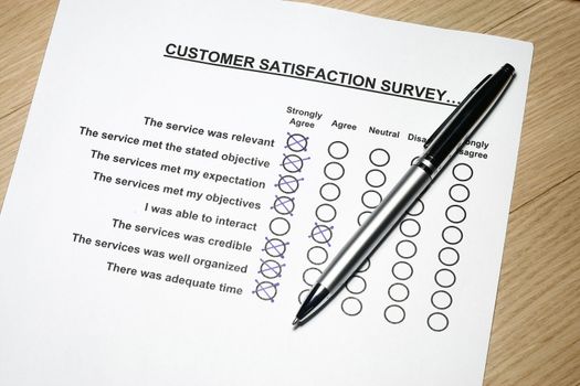 Customer fedback form survey concept many uses for company feedback