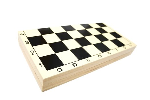Closed chess box on white backgrounds