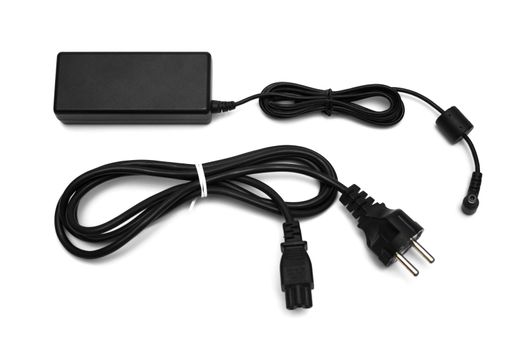 a power pack for a laptop isolated on white